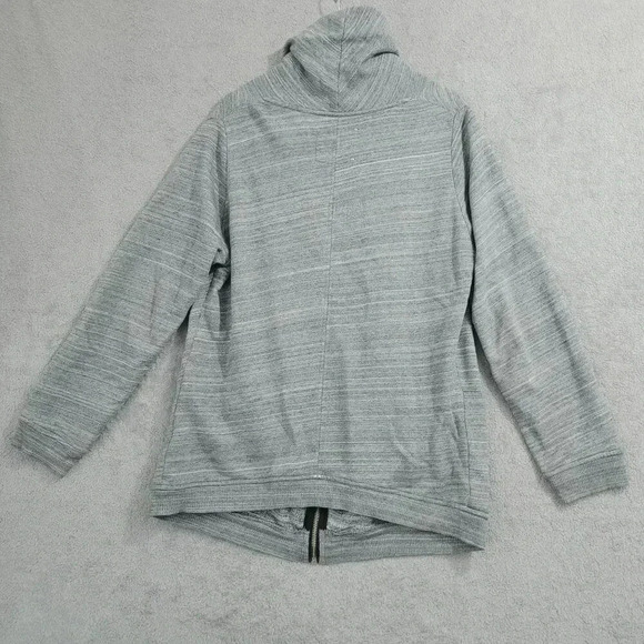Wilfred Free Aritzia Gray Hooded Zip-Up Sweatshirt L Cotton & Modal Blend 4PT - Picture 2 of 7